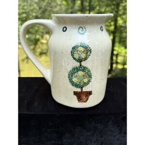 Vintage Guyroc China 6.5” Pitcher Hand Painted GrannyCore Farmhouse -A93